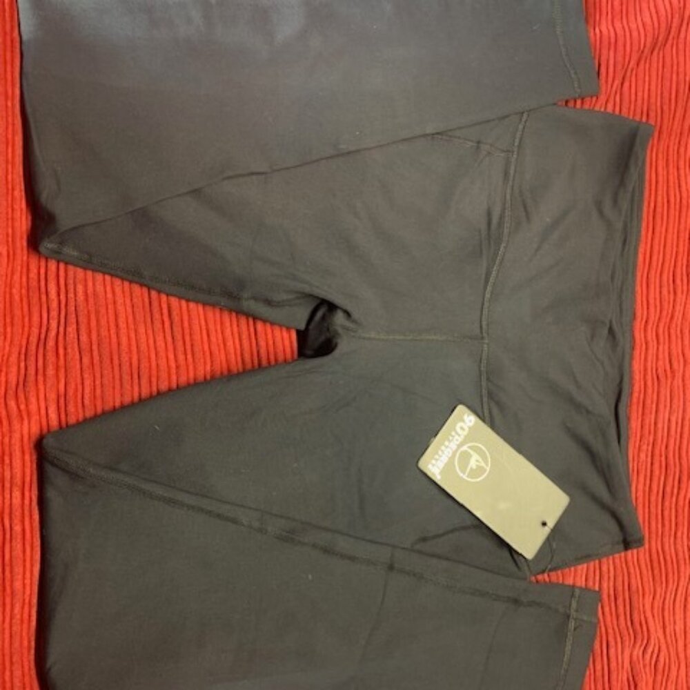 NWT 90 Degree Black Leggings With Pockets Size Large